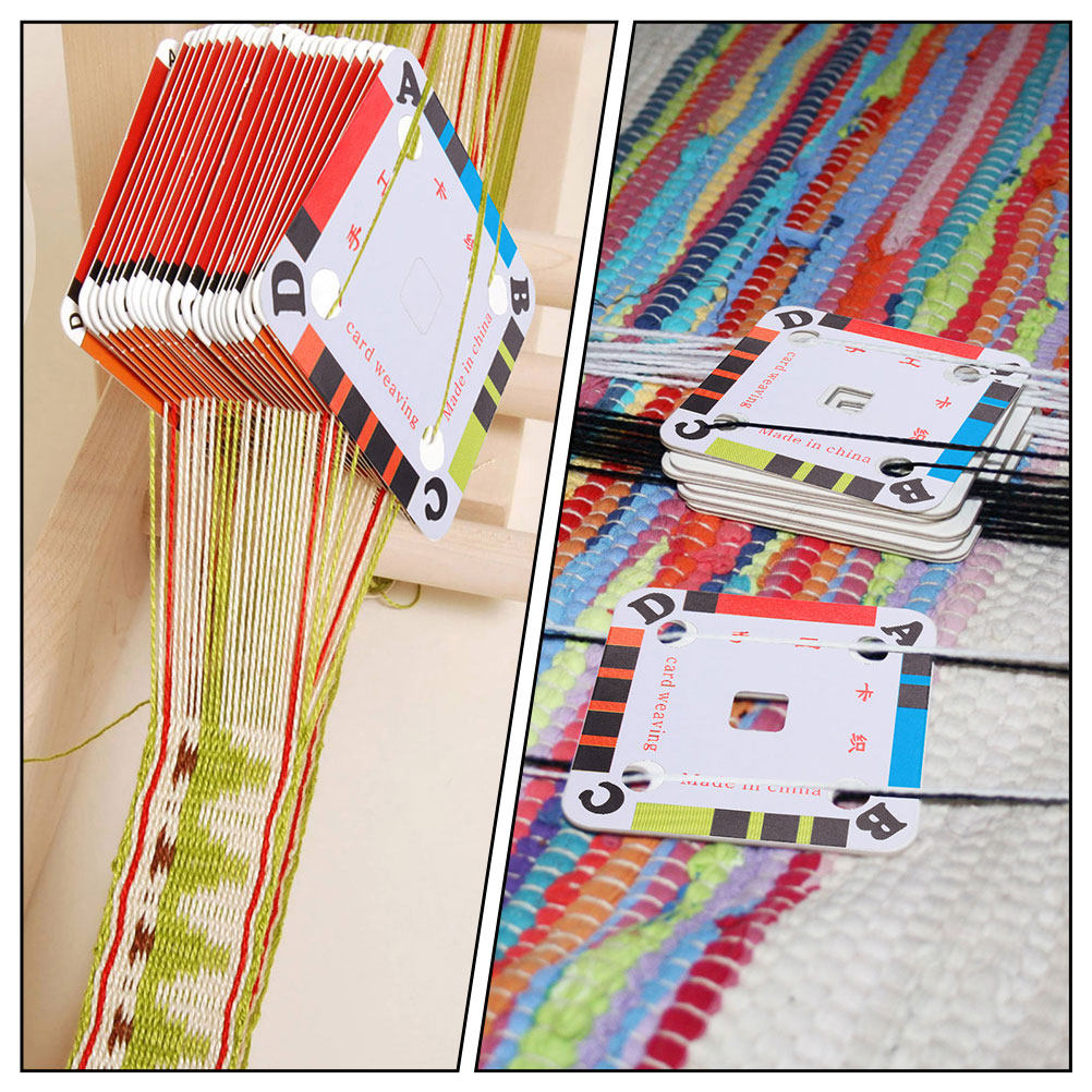 Tablet Weaving Accessories - 60Pcs Weaving Cards Paperboard Sturdy Multi