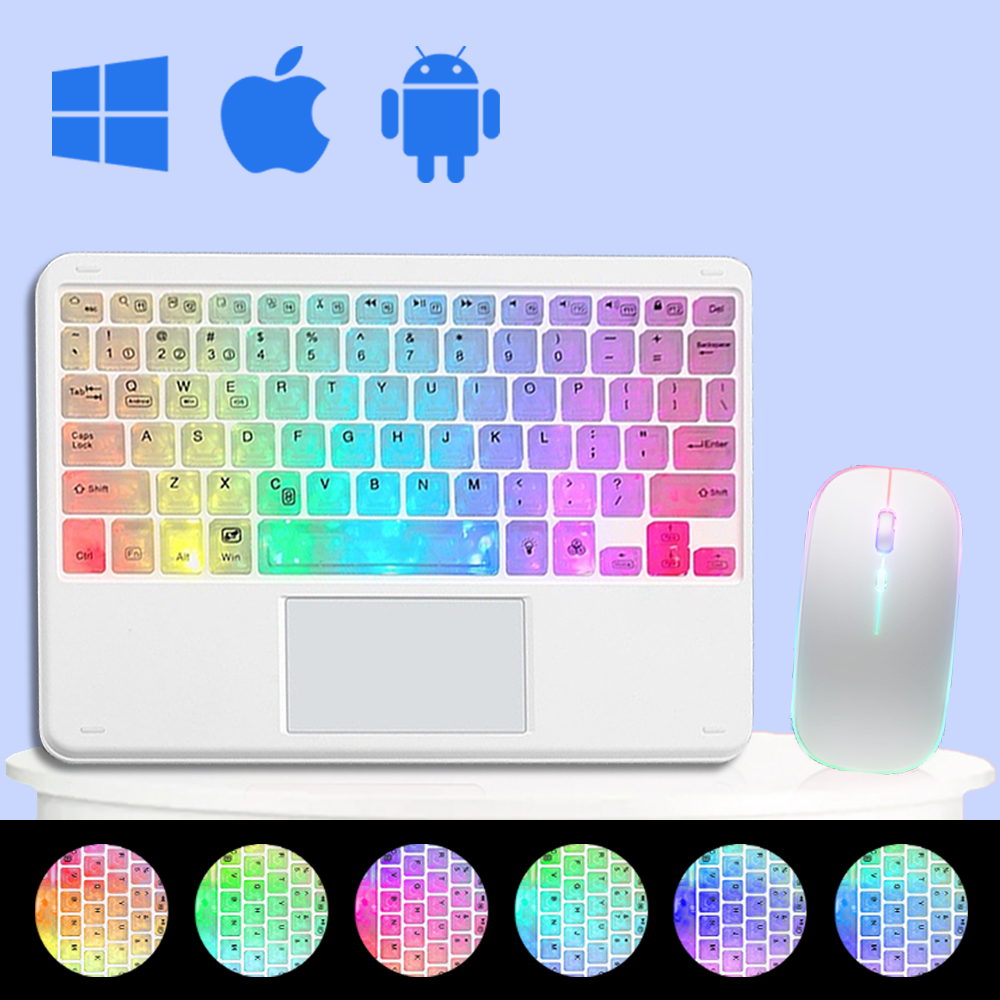 Tablet Accessories For Gaming - Backlit Keyboard With Touchpad Type For