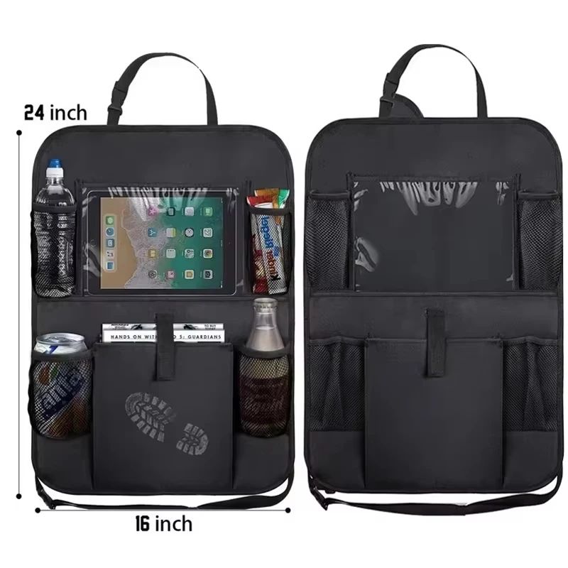 Essential Tablet Accessories - Car Seat Organizer Multifunctional Oxford Fabric