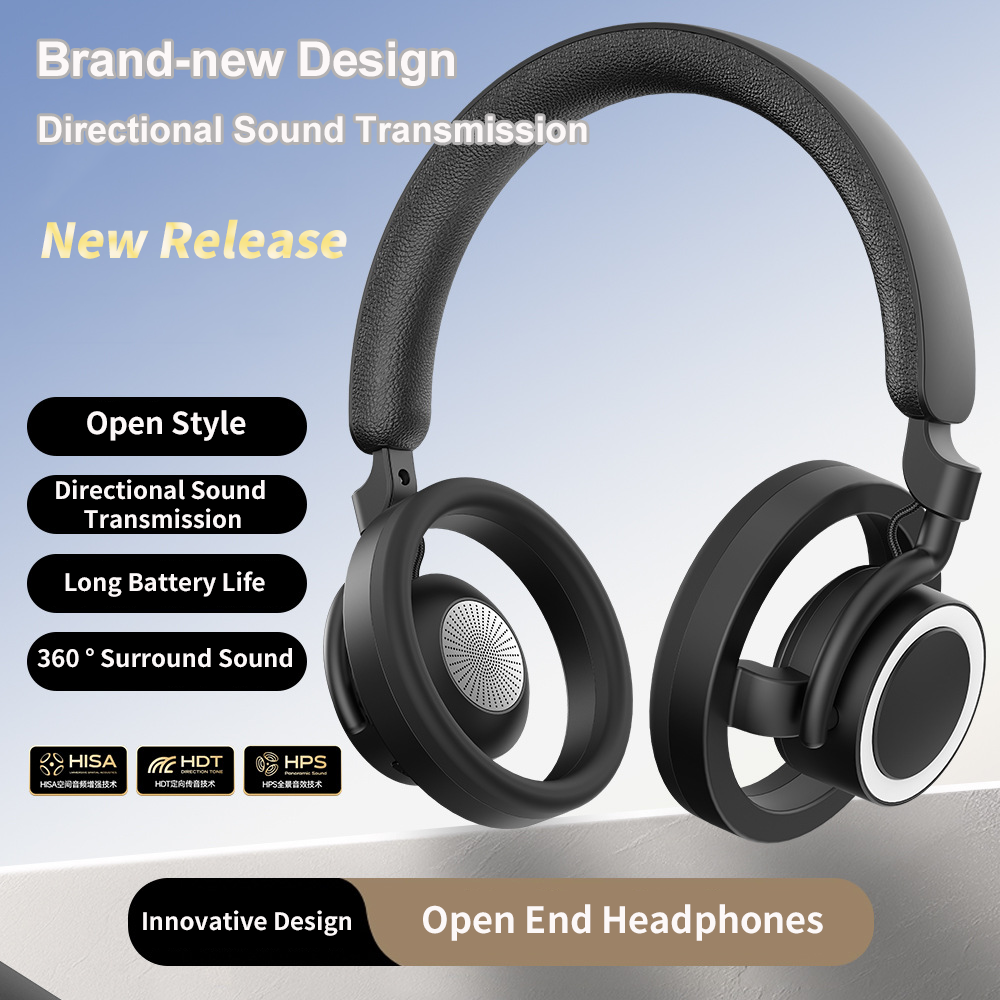 Wired Earphone Lightning - Open Style Headset Wireless Bluetooth Light