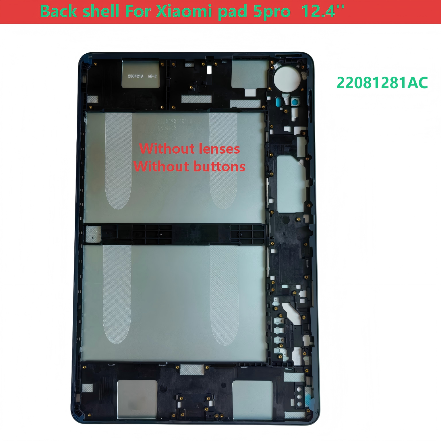 Tablet Cover Accessories - 12'.4' Back shell For Xiaomi PAD