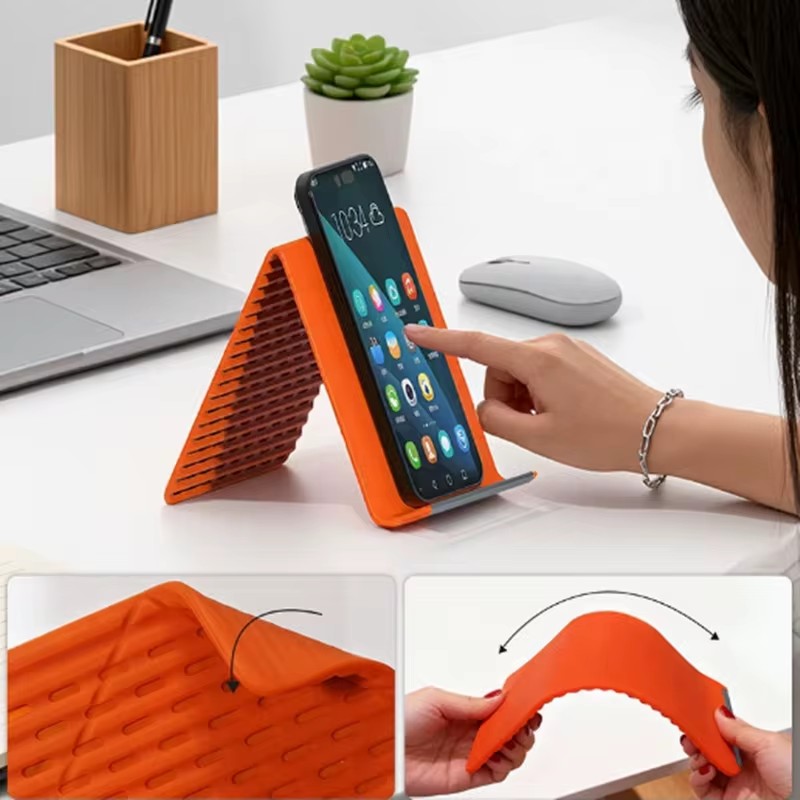 Essential Tablet Accessories - Lazy Portable Phone Stand Silicone Desktop