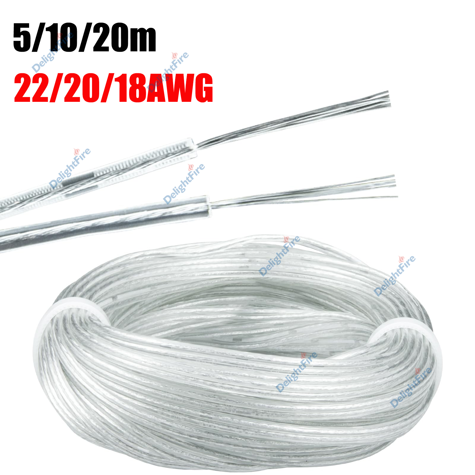 Wired Earphone Lightning - 22 20 18 AWG 2 Pin