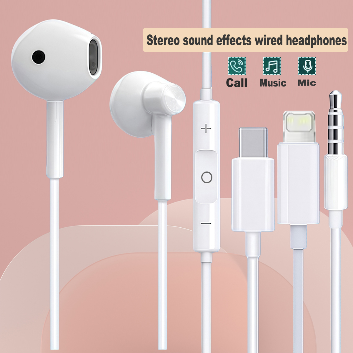 Wired Earphone Lightning - Wired Earphones For Apple iPhone 17
