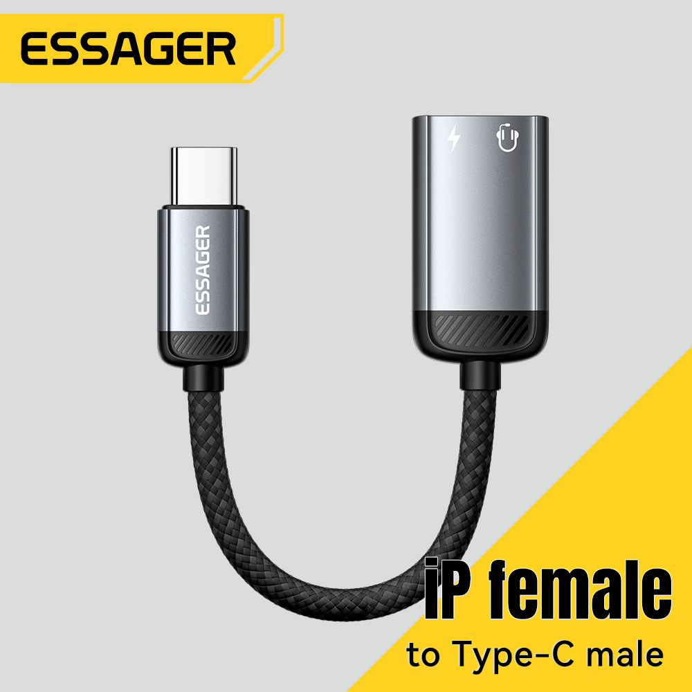Essager Type C Audio Adapter C - Wired Earphone Lightning recension och pris