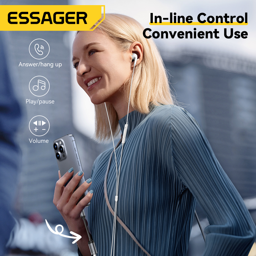 Essager Type C Audio Adapter C - Wired Earphone Lightning recension och pris