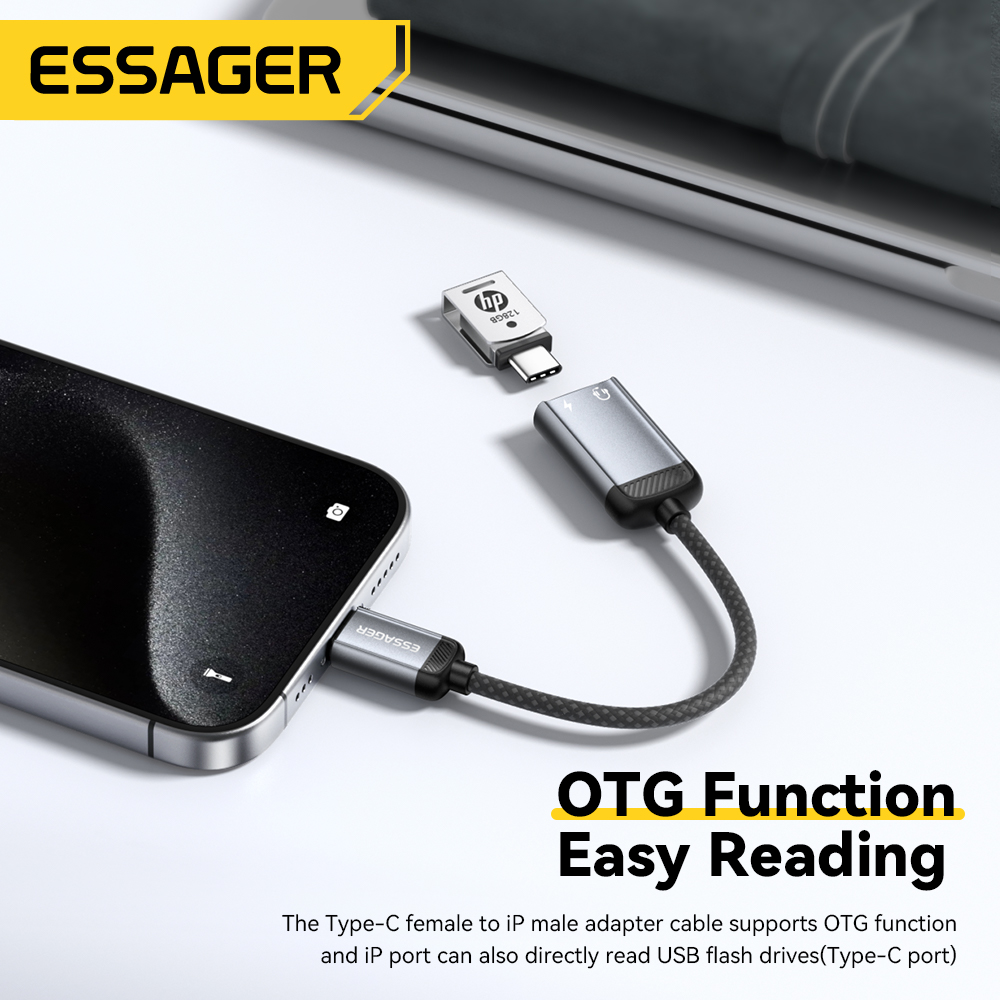 Essager Type C Audio Adapter C - Wired Earphone Lightning recension och pris