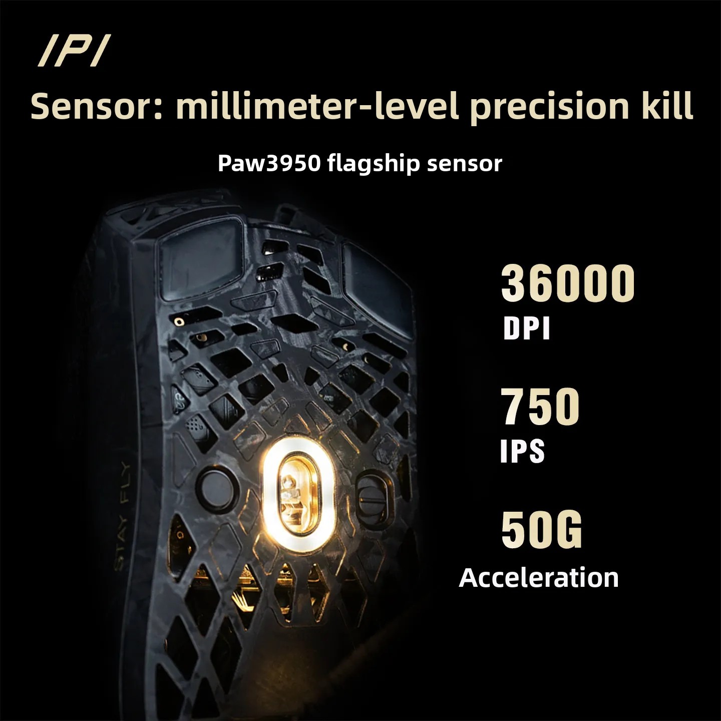 IPI STAY FLY Dual 8K PAW3950 M - Tablet Accessories For Gaming recension och pris