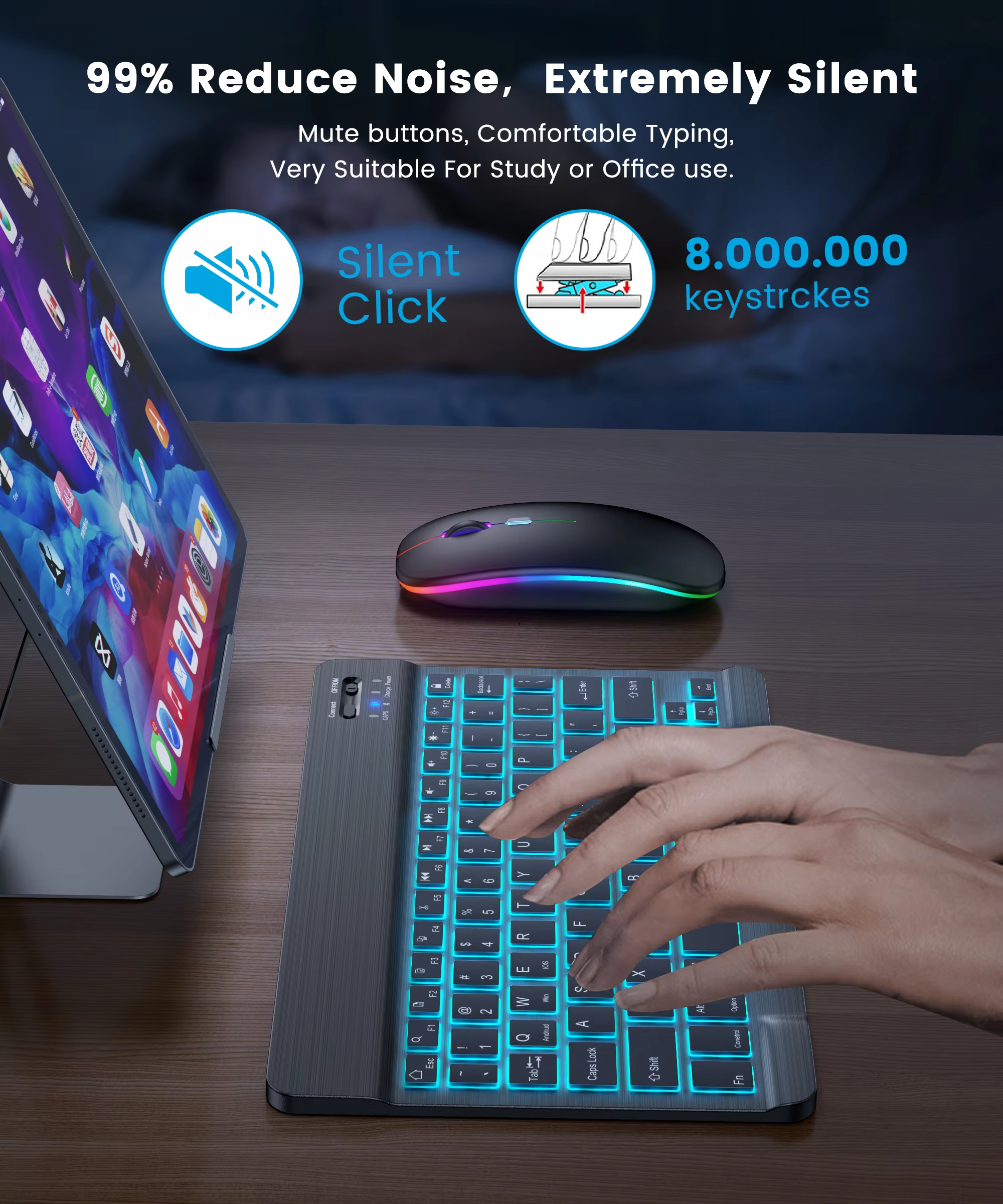 Backlit Backlight Wireless Key - Tablet Accessories For Gaming recension och pris