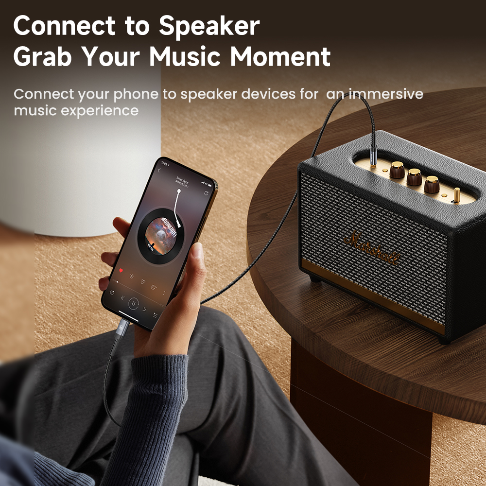 Toocki USB C/iP to 3.5mm Jack  - Wired Earphone Lightning recension och pris