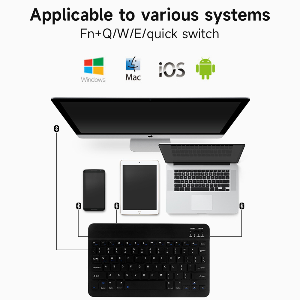 Bluetooth Keyboard for IOS And - Samsung Tablet With Accessories recension och pris