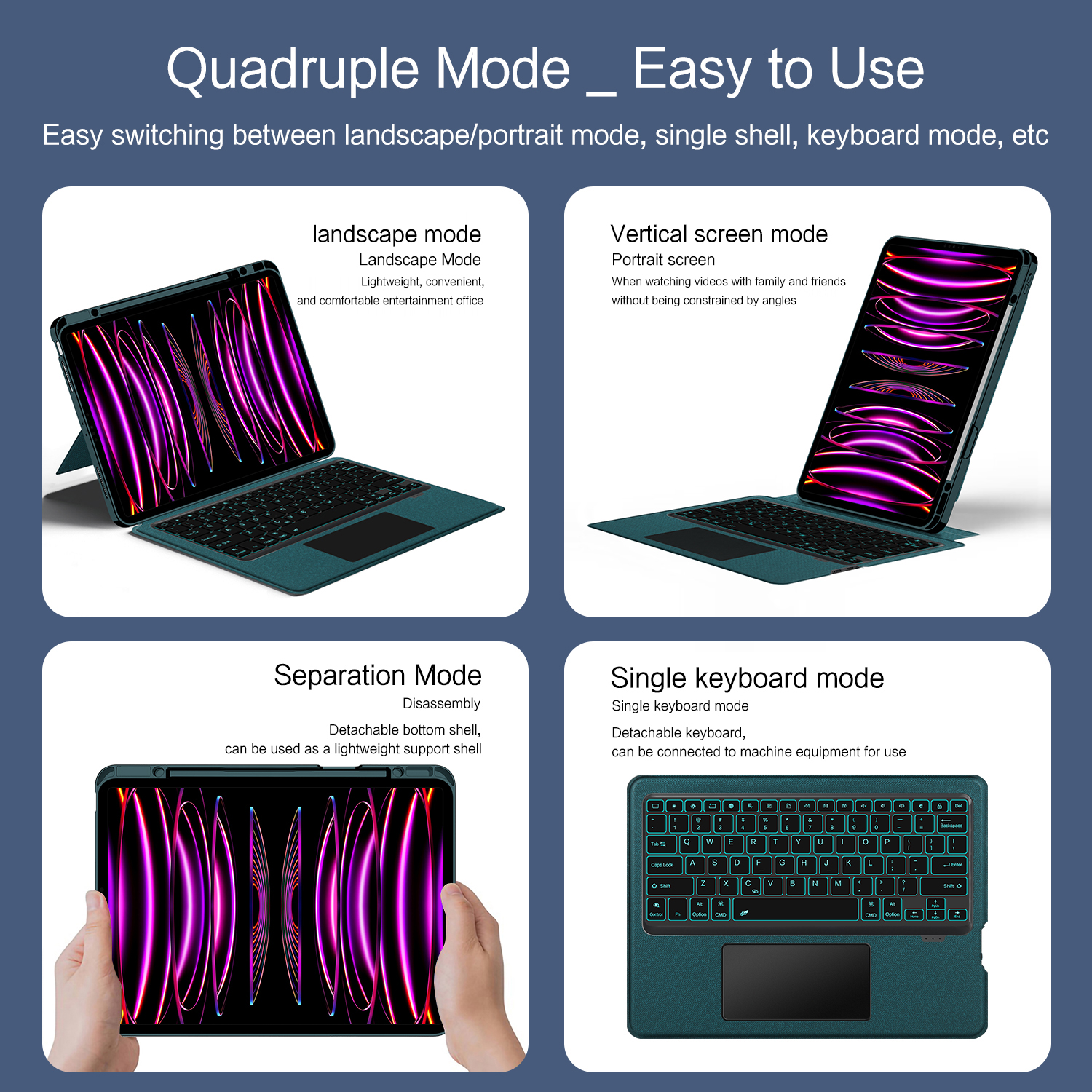 Magic Keyboard Case for iPad A - Ipad Cover Folio recension och pris