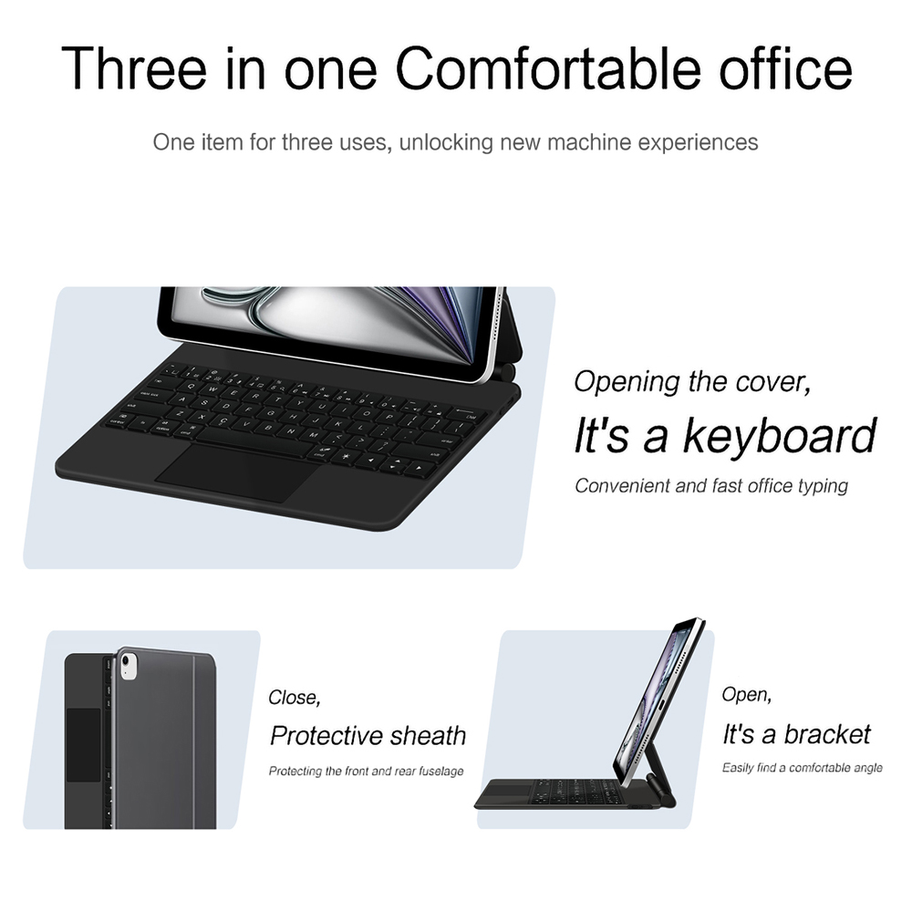 Magic Keyboard Case for iPad A - Ipad Cover Folio recension och pris