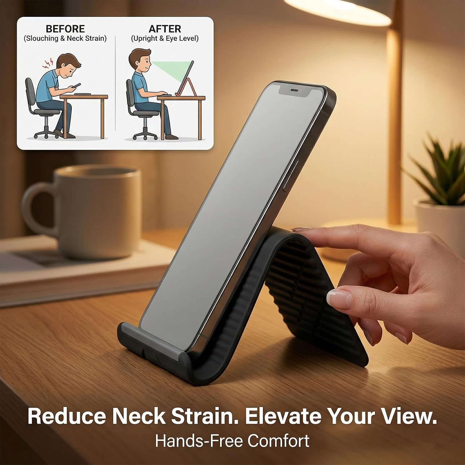 Lazy Portable Phone Stand Sili - Essential Tablet Accessories recension och pris