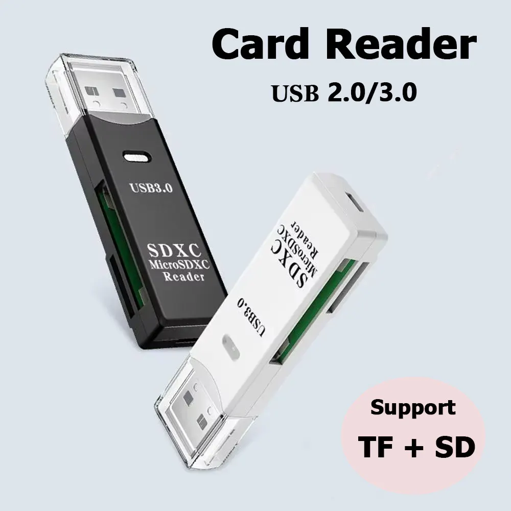 2-in-1 Card Reader USB 3.0/2.0 - Tablet Accessories For Reading recension och pris