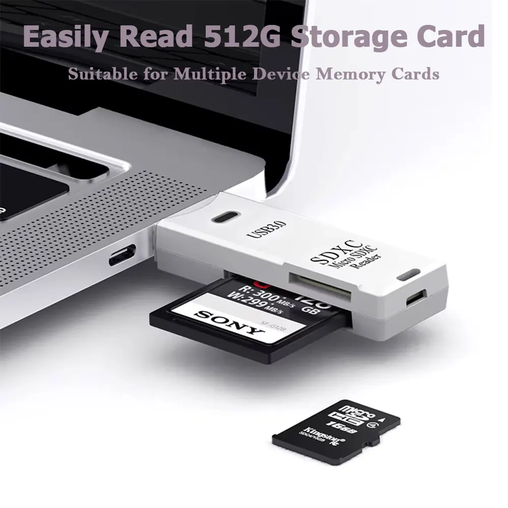 2-in-1 Card Reader USB 3.0/2.0 - Tablet Accessories For Reading recension och pris