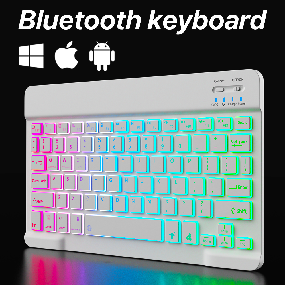 Backlit Backlight Bluetooth Ke - Tablet Accessories For Gaming recension och pris