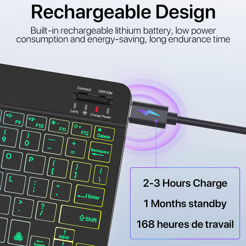 Backlit Backlight Bluetooth Ke - Tablet Accessories For Gaming recension och pris