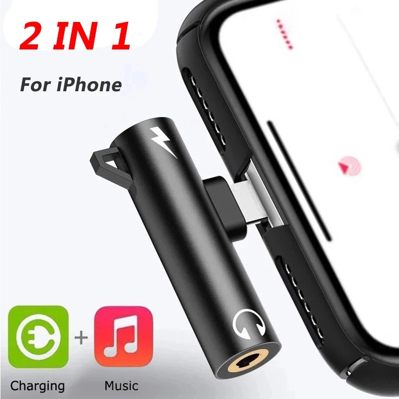 2 In1 Adapter Splitter For iPh - Wired Earphone Lightning recension och pris