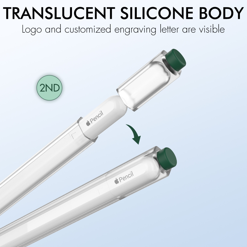 Jelly Color Translucent Silico - Tablet Pencil Accessories recension och pris