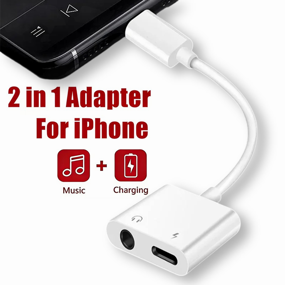 2 in 1 iOS to 3.5mm Jack Audio - Wired Earphone Lightning recension och pris