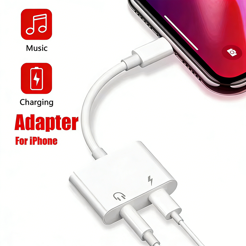 2 in 1 iOS to 3.5mm Jack Audio - Wired Earphone Lightning recension och pris