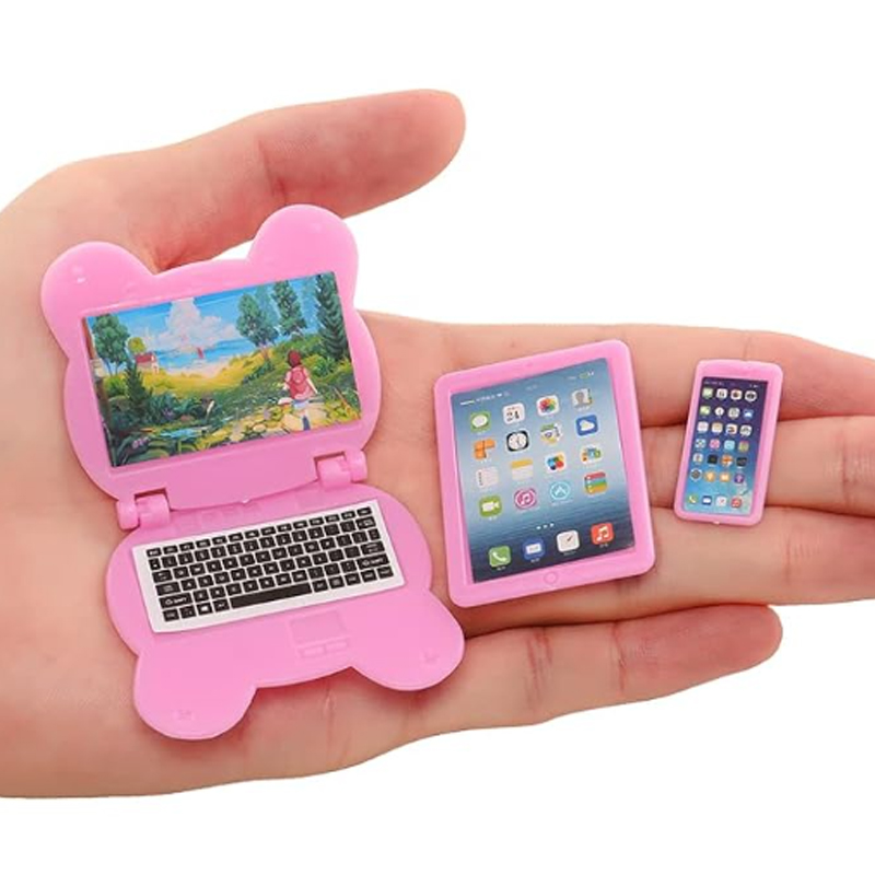 3pcs Dollhouse Mini Item Doll  - Tablet Accessories Set recension och pris