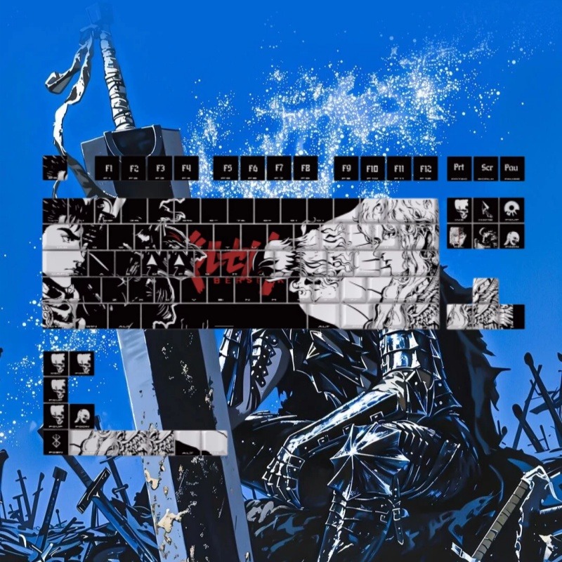 BERSERK Theme Anime Keycap 98  - Tablet Accessories For Gaming recension och pris