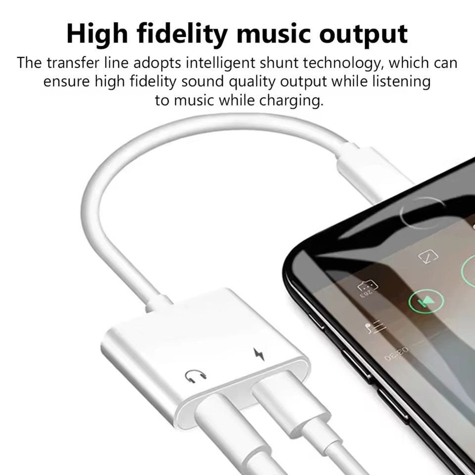 2 in 1 iOS to 3.5mm Jack Audio - Wired Earphone Lightning recension och pris
